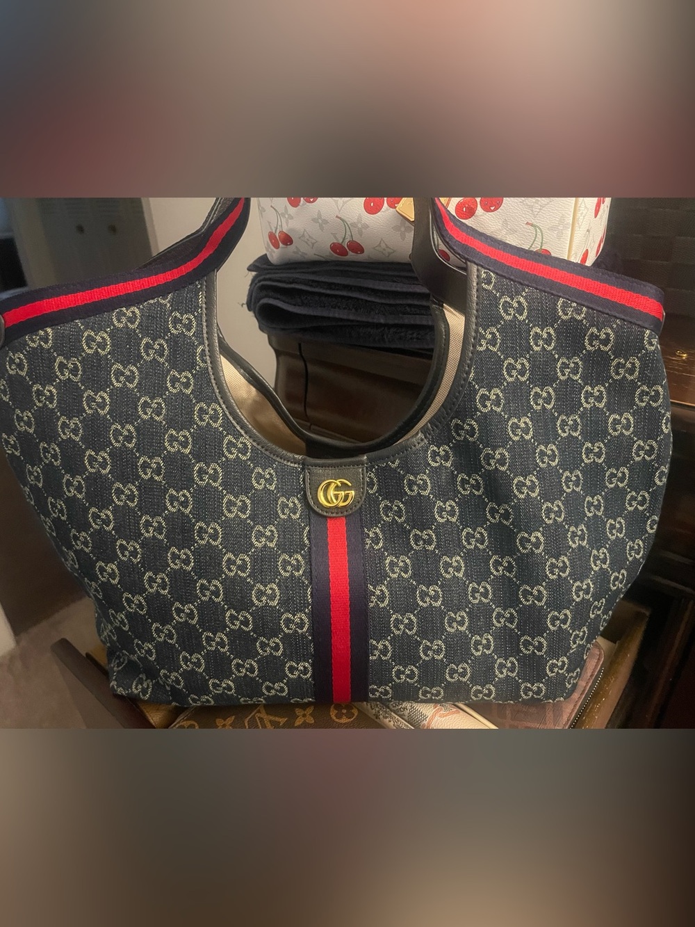 Med Size Denim Giglio Bag
